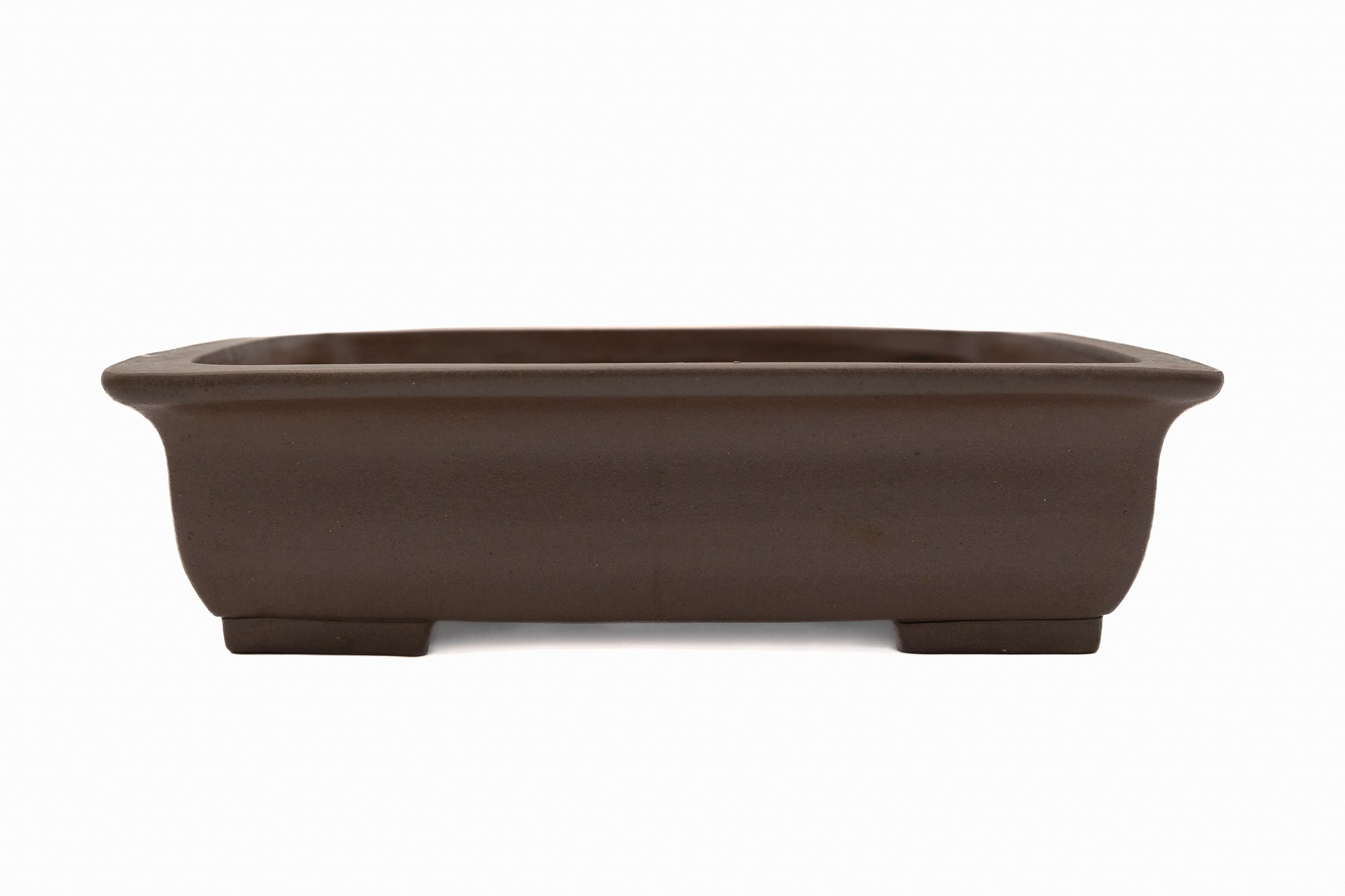 Grote rechthoekige bonsaipot – Robuuste vorm, omgekeerde platte rand, 16x13x4,5 cm